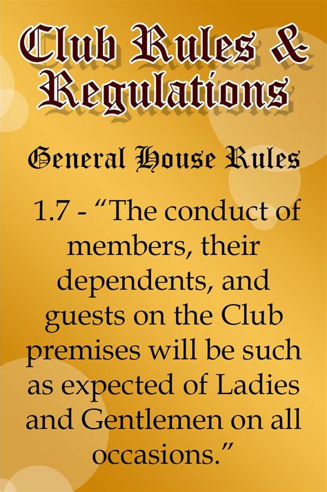 17 Club Rules And Regulations Valle Verde Country Club Inc
