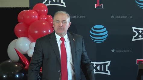 Joey Mcguire Introduction At Texas Tech Youtube