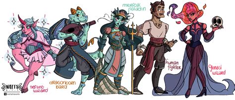 Art I Made These Character Designs Rdungeonsanddragons