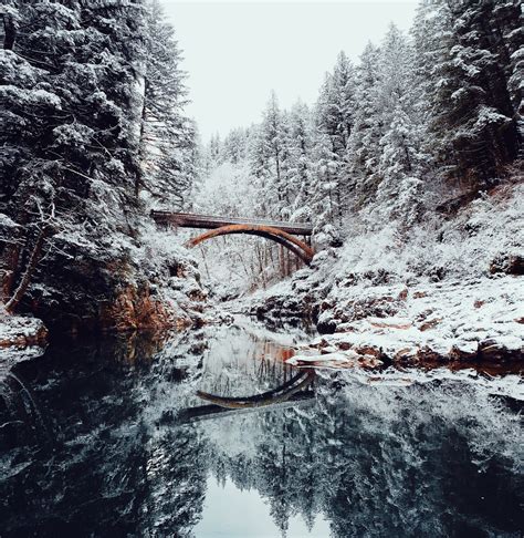 Bridge Covered Wth Snow · Free Stock Photo