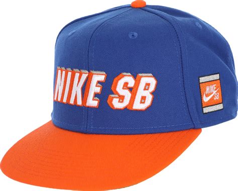 Nike Sb Sb X Nba Icon Snapback Hat Rush Bluebrilliant Orange New