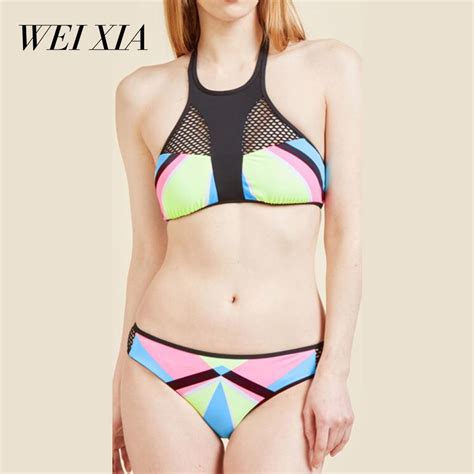 Weixia 2018 Large Size Swimsuit Women Low Waist Bikini Set Female Summer Women Sexy Bikini