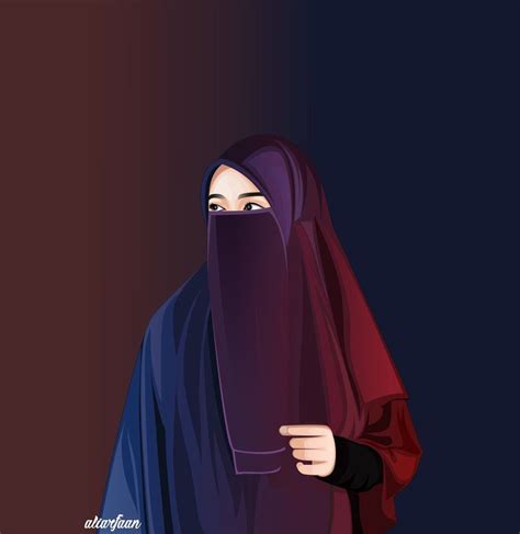 Wanita Berniqab Wallpaper Asian Muslim Woman Wearing Hijab And