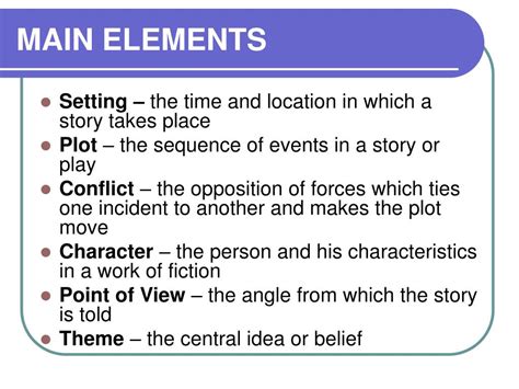 Ppt Short Story Elements And Terms Powerpoint Presentation Free Dd0