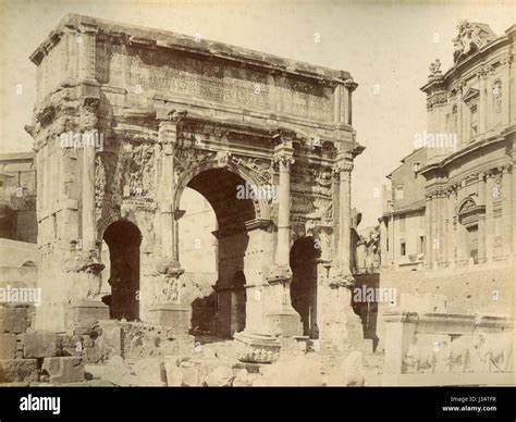 Arch Of Septimius Severus Rome Italy Stock Photo Alamy