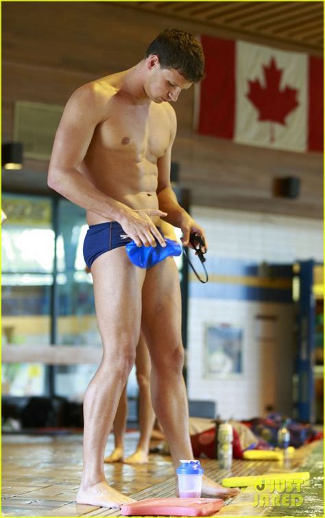 Ryan Lochte Shirtless Speedo Workout In Vancouver Photo