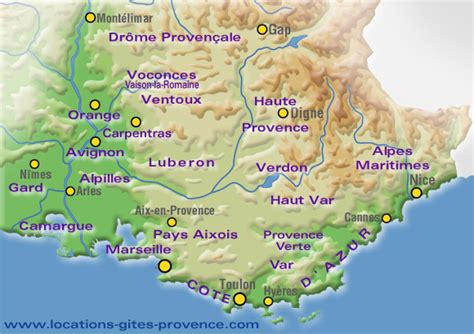 Carte Touristique De La Provence Archives Voyages Cartes