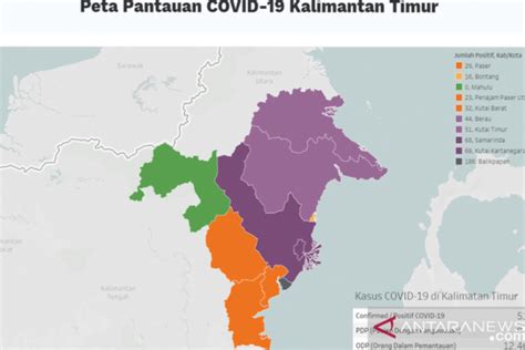 Peta Pantauan Covid Ada Warna Hitam Di Kota Balikpapan Ini