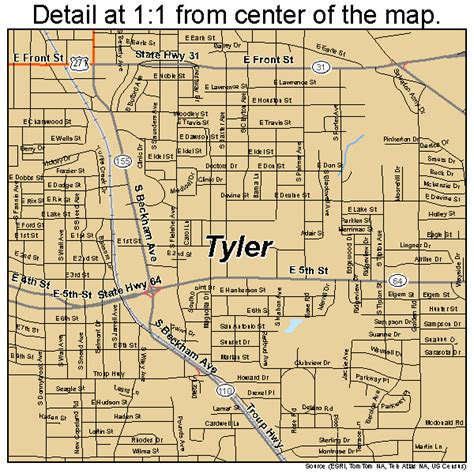 Tyler Texas Location Map Printable Maps