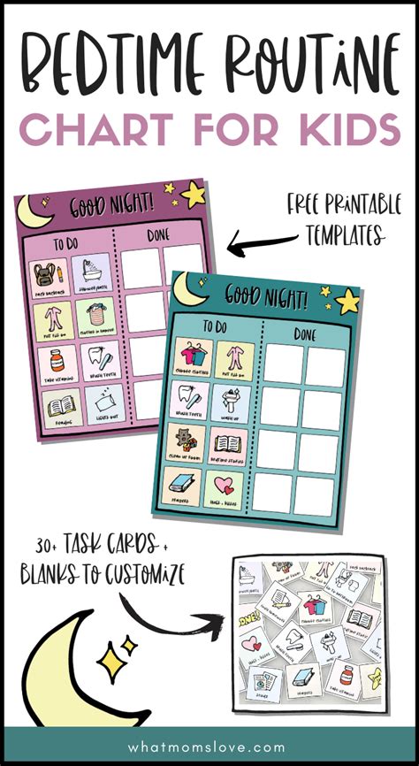 Bedtime Routine Chart For Kids