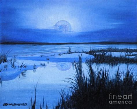 Blue Moon Painting By Lora Duguay Fine Art America