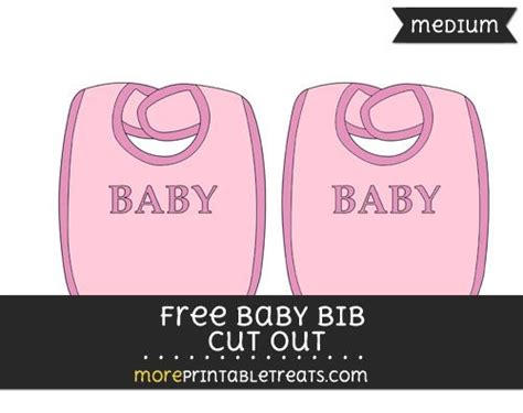 Free Baby Bib In Pink Cut Out Medium Baby Shower Printables