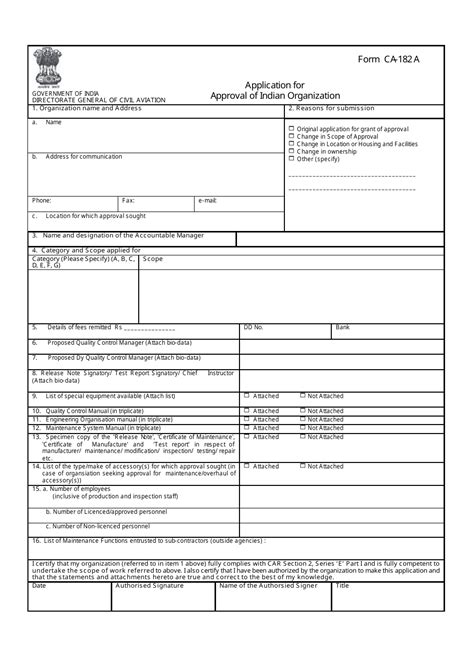 Ca Form Ca 182 A Fill Out Sign Online And Download Printable Pdf