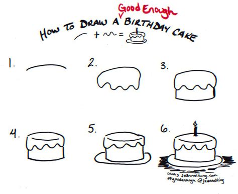 How To Draw A Cartoon Cake Step By Step Cake Walls