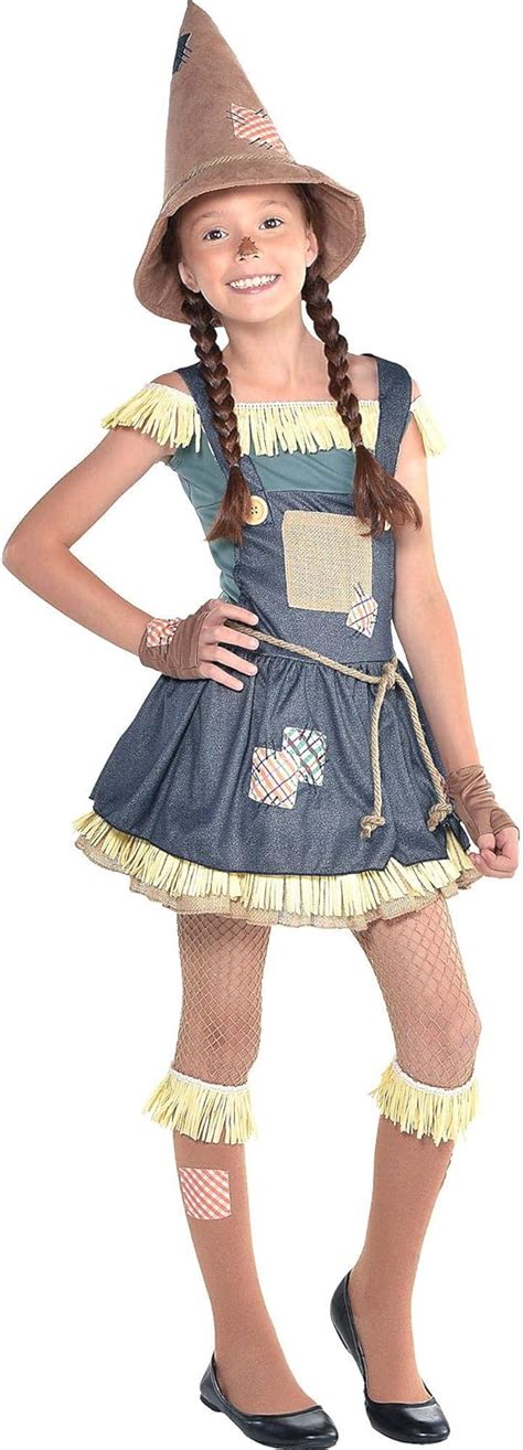 Suit Yourself The Wizard Of Oz Scarecrow Costume For Girls Includes A Dress A Belt