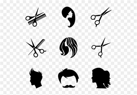Svg Free Download Beauty Vector Hair Salon Icons Png Free