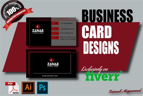 Design Luxury Modern Business Card Professionally By Zbdesignz Fiverr