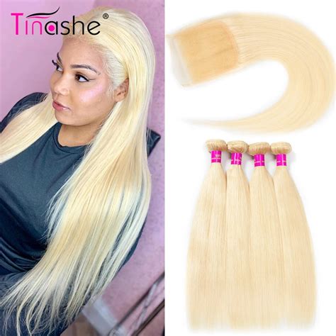 Tinashe Hair Bundles With Closure Brazilian Hair Weave Bundles