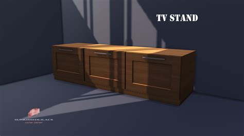 Sunkissedlilacs Tv Stand Sunkissedlilacs Sims 4 Cc