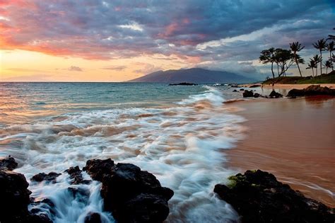 34 Maui Beach Sunset Wallpaper On Wallpapersafari