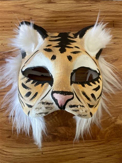 Tiger Therian Mask In Tiger Mask Cat Mask Lion Mask