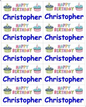 Check spelling or type a new query. Birthday Name Labels - Happy Birthday - Type in Names ...