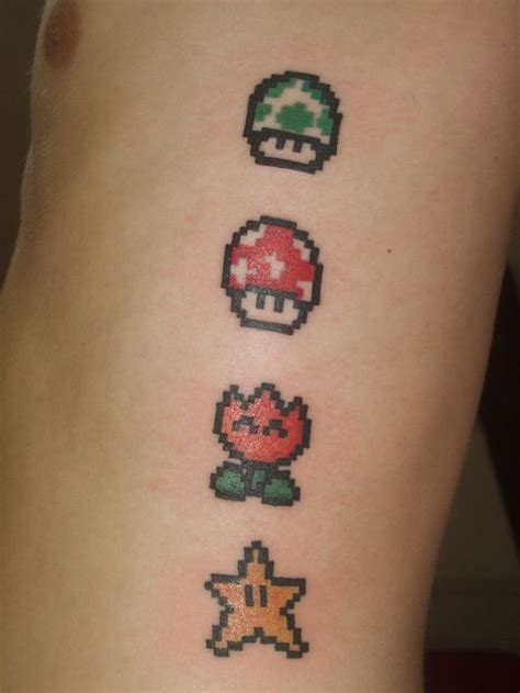 Get Powered Up With These 28 Amazing Super Mario Tattoos Mario Tattoo