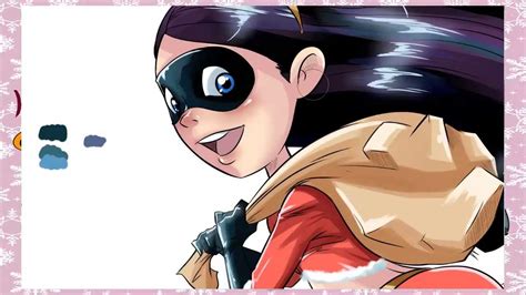Speed Drawviolet Parr Merry Christmas Youtube