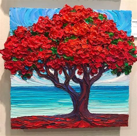 MISUN HOLDORF On Instagram Under The Flame Tree AdelmanFineArt Oil On Wood Panel X