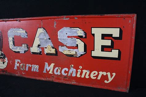 Ji Case Farm Machinery Tin Farm Dealer Sign