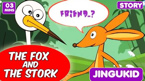 Aesops Fable Cartoon Video The Fox And The Stork Kids Stories