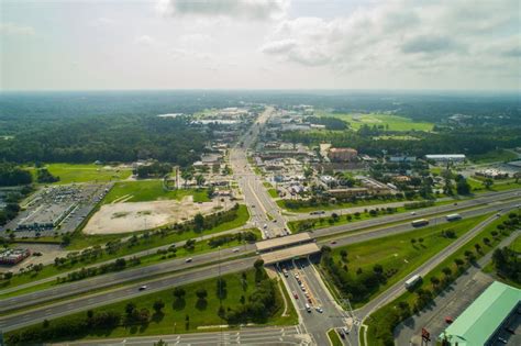 Aerial Lake City Florida Shot With Drone Editorial Stock Photo Image