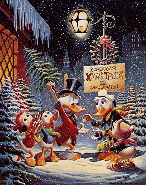 Christmas Composition By Carl Barks Christmas Cartoons Disney Christmas Vintage Disney
