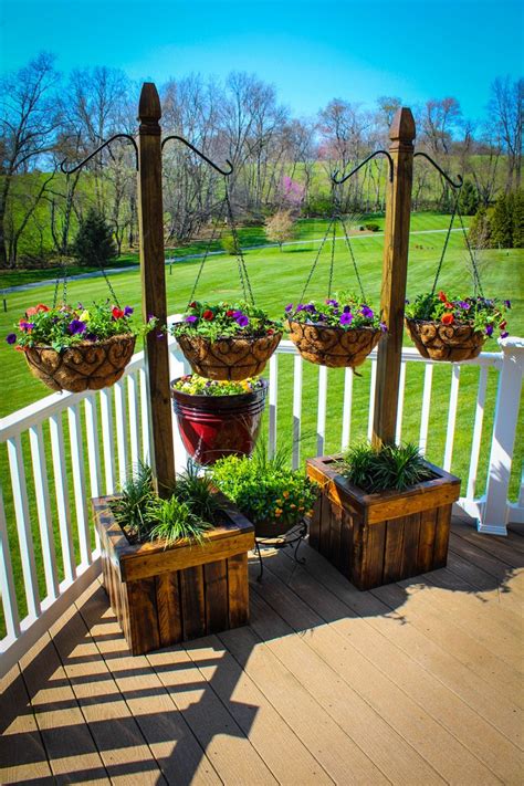 Build A Beautiful Hanging Basket Planter For Displaying Flowers Your