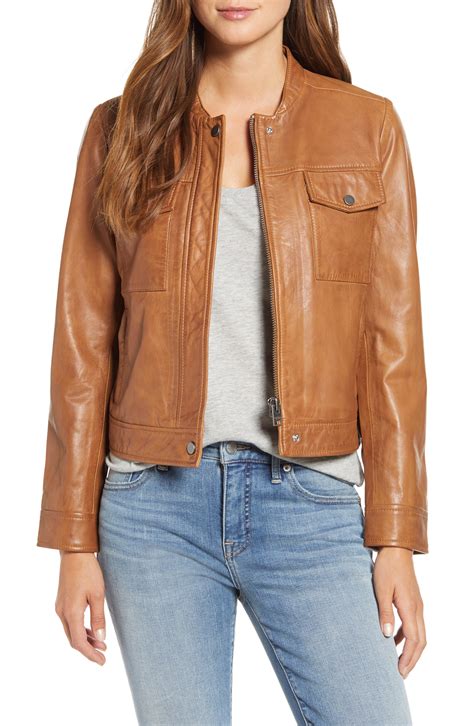 Lucky Brand Leather Moto Jacket Nordstrom
