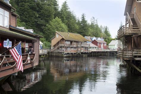 Creek Street In Ketchikan Alaska Editorial Photo Image Of Store