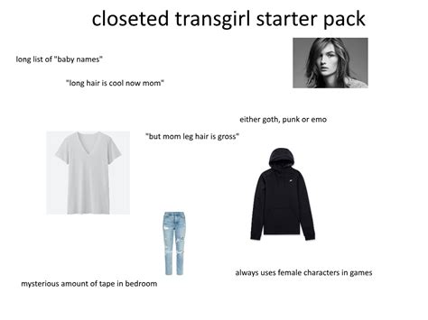 Closeted Transgirl Starterpack Traaaaaaannnnnnnnnns