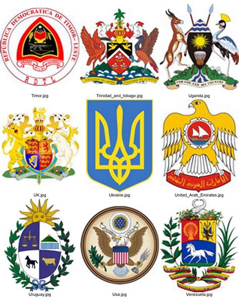 National Emblem Of Various Countries Erewise Lapakonlineindonesiaid
