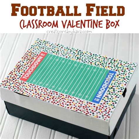 Football Field Valentine Box For Boys Boys Valentines Boxes