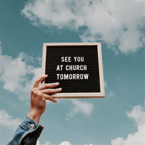 See You At Church Tomorrow Sunday Social