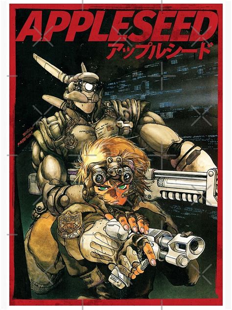 Appleseed 80s Anime Cyberpunk Military Action Poster By Sonnybone