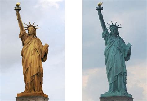 A Closer Look At The Statue Of Liberty Before It Was Green Gothamist
