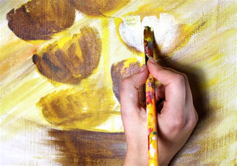 Artists Hand Painting Stock Photo Image Of Paint Watercolor 16899692