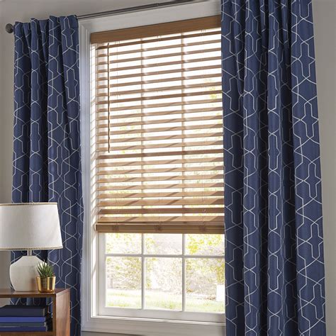 Better Homes And Garden 2 Faux Wood Cordless Blind Oak