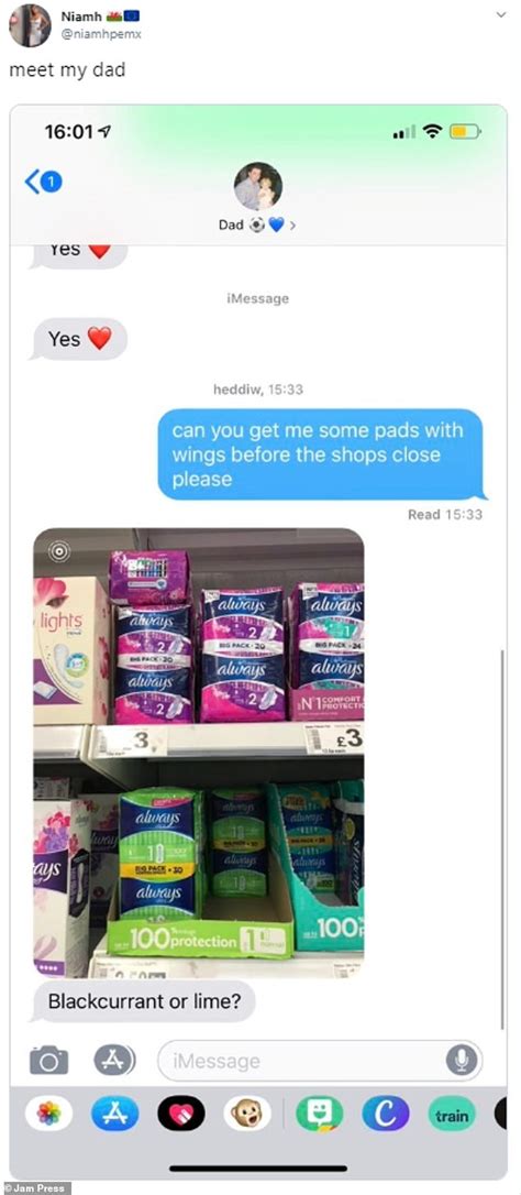 Woman Sparks Debate Over Asking Her Father To Buy Sanitary Towels Daily Mail Online