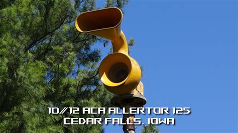 1012 Aca Allertor 125 Tornado Siren Test Alert Cedar Falls Black