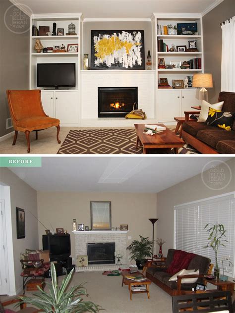 Small Living Room Makeover Before And After Modern House