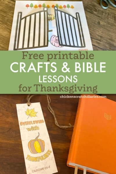 3 Thanksgiving Bible Lessons Free Printable Crafts For Sunday School