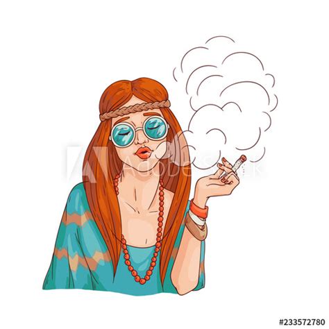 Girl Smoking Drawing Free Download On Clipartmag