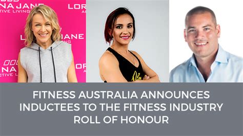 Fitness Australia Announces Inductees To The Fitness Industry Roll Of